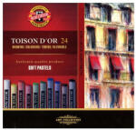 KOH-I-NOOR Porpasztell-kréta, puha, KOH-I-NOOR "Toison 8514/24", 24 különböző szín