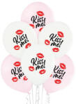  Kiss Me, Csók léggömb, lufi 6 db-os 12 inch (30 cm) (MLG070255)