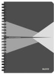 LEITZ Office Spirálfüzet LEITZ Office A/5 karton borítóval 90 lapos vonalas szürke