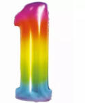  Szivárvány színű, számos fólia lufi, 76 cm - 1 (210744)
