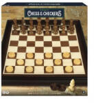  Deluxe sakk és dáma készlet, fa (249178)