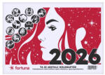 FORTUNA Asztali naptár FORTUNA TA23 holdfázissal 2026