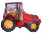  Traktor fólia lufi, piros - 35 cm (220362)