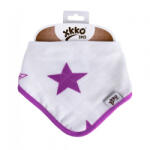 XKKO nyálkendõ patentos bambusz lila csillagok BMBBND035