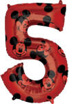 Disney Mickey Red fólia lufi 5-ös 66 cm (DPA4013501)