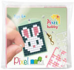 Pixelhobby 23119 Kulcstartó szett (színes kulcstartó alaplap + 3 szín) új Nyuszi (23119)