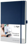 Sigel Jegyzetfüzet, exkluzív, A4, kockás, 97 lap, keményfedeles, SIGEL "Conceptum", éjkék (SI646)