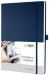 Sigel Jegyzetfüzet, exkluzív, A4, vonalas, 97 lap, keményfedeles, SIGEL "Conceptum", éjkék (SI647)