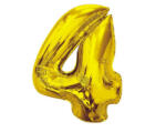  Arany 4-es Gold szám fólia lufi 92 cm (MLG189742)