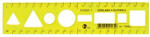 Optima Sablon vonalzó OPTIMA hajlékony sárga 20cm (53066) - kreativjatek