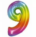  Szivárvány színű, számos fólia lufi, 76 cm - 9 (210768) Lufi