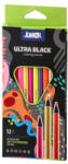  Színes ceruza Junior Ultra black edition 12 db-os klt (130211)