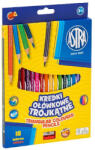 Astra Színes ceruza ASTRA háromszögletű hegyezővel 18 színű