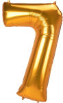 Számok Arany Gold 7-es szám fólia lufi 134 cm (DPA3891611)