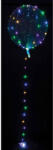  Színesen világító Crystal LED lufi, átlátszó (DPA8284311)