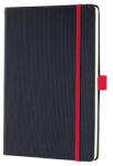 Sigel Jegyzetfüzet, exkluzív, A5, vonalas, 97 lap, keményfedeles, SIGEL "Conceptum Red Edition", fekete-piros (SI663)
