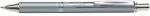 Pentel Zseléstoll, 0, 35 mm, nyomógombos, ezüst tolltest, PENTEL "EnerGel BL-407" fekete, ajándék kék tollbetéttel (COPENBL407)