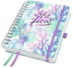 Sigel Naptár, spirál, A5, heti, 2026, kemény borító, SIGEL "Jolie", Let it flow (SIJ6604) - kreativjatek
