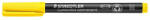 STAEDTLER Alkoholos marker, OHP, 1 mm, STAEDTLER "Lumocolor® 317 M", sárga (317-1) - kreativjatek