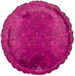  Rózsaszín Sequin mintás fólia lufi 43 cm (DPA4219801)