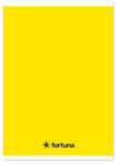 Fortuna Füzet vonalas FORTUNA Monocolor A/5 32 lapos sárga