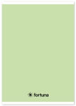 Fortuna Füzet vonalas FORTUNA Monocolor A/5 32 lapos pasztell zöld - kreativjatek