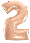  Rose Gold 2-es szám fólia lufi 92 cm (MLG106268) - kreativjatek