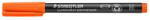 STAEDTLER Alkoholos marker, OHP, 1 mm, STAEDTLER "Lumocolor® 317 M", narancssárga (TS3174) - kreativjatek