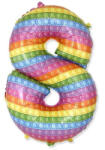 Pop It 8-as szám fólia lufi 69 cm (WP) (MLG312966) - kreativjatek