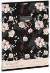 Ars Una Leckefüzet ARS UNA A/5 32 lapos Flowery black (01_04448)