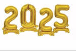 Foil balloon B&C, standing Digit - 2025 set (256980)