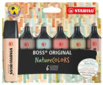 STABILO Szövegkiemelő készlet, 2-5 mm, STABILO "BOSS original NatureCOLORS", 6 különböző szín (70/6-2-2) - kreativjatek