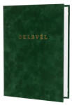 Corwell Oklevéltartó, A4, exkluzív, plüss, aranyozva, zöld
