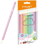 Y-Plus Színes ceruza Y-Plus+ STAR PASTEL 12 db-os klt. hegyezővel (DPC2313001023) - kreativjatek