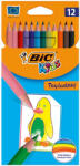 BIC Színes ceruza BIC Kids Tropicolors hatszögletű 12 darabos