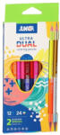 Junior Színes ceruza Junior Ultra dual háromszög alakú, 12 darabos (130215) - kreativjatek