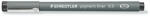 STAEDTLER Tusfilc, 0, 5 mm, STAEDTLER "Pigment Liner 308", fekete - papir-bolt
