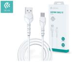 DEVIA Kintone Cable V2 Series 10W USB/microUSB adat-és töltőkábel 1m - fehér - coolmobile