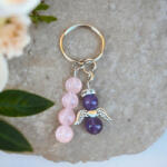  Rózsakvarc és Ametiszt angyalka