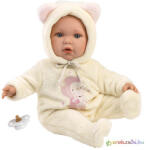Llorens : Julia baba macifüles rugdalózóban cumival 42cm - gyerekzsibi - 20 990 Ft