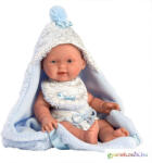 Llorens : Bebito 26cm-es kisfiú baba kék fürdőköpennyel