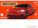 Mattel : Papírdobozos Tesla Model S kisautó 1/64 - Mattel
