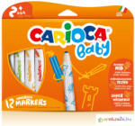 CARIOCA : Színes bébi filctoll 12db-os szett kimosható