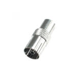 Somogyi Elektronic FST 2X koax aljzat, fém, kábelre tekerhető