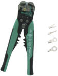 Pro'sKit 8PK-371D kábelcsupaszoló és préselő fogó, 210 mm, több féle mérethez, rögzíthető csupaszolási hossz