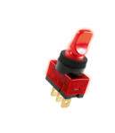 Somogyi Elektronic AK 01 világítós billenőkapcsoló, 1 áramkör - 2 állás, 12 V, piros