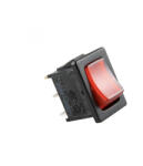Somogyi Elektronic STV 15 világítós billenőkapcsoló, 1 áramkör - 2 állás, 250 V, 6 A, piros