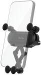 Somogyi Elektronic SA064 autós mobiltartó, szellőzőnyílásra helyezhető, forgatható, billenthető, egykezes, 65-80 mm telefon, 11 mm vastagság - koronaphone
