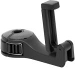 Somogyi Elektronic SA 062 autós telefontartó, 2in1, mobiltartó, csomagakasztó, fejtámla rúd rögzítés, 10 - 16 mm, 4 - 10 kg terhelés - koronaphone