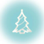 Somogyi Elektronic KID 412 karácsonyfa ablakdísz, 8 db LED, öntapadós elemtartó - koronaphone